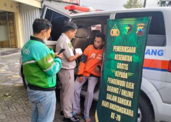 Polda Jateng Sediakan Layanan Cek Kesehatan Gratis untuk 4.000 Pengemudi Ojol