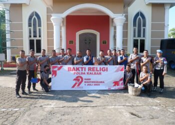 Wujudkan Harmoni Antar Umat Beragama, Polda Kalbar Gelar Bakti Religi Serentak Sambut Hari Bhayangkara ke-79