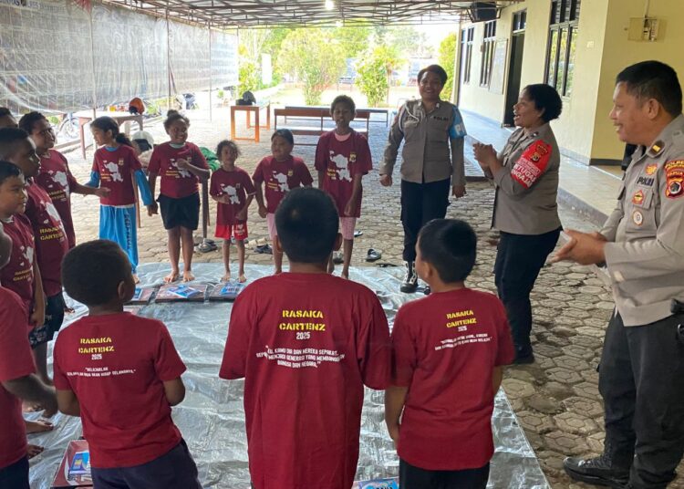 Polres Jayawijaya Gelar Kegiatan Edukasi Anak di Bawah Naungan Operasi Rasaka Cartenz 2025