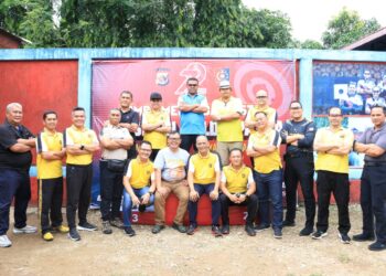 Polda Papua Gelar Lomba Menembak Pistol Ekhsibisi Meriahkan Hari Bhayangkara ke-79