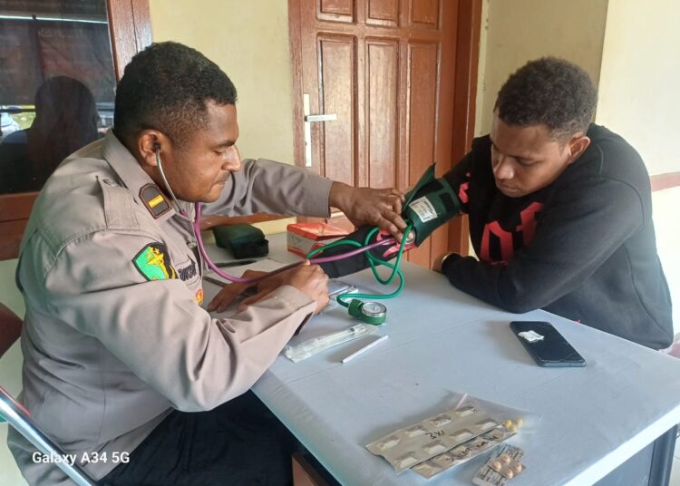 Subsatgas Keladi Sagu selalu berupaya dalam memberikan pelayanan kesehatan kepada masyarakat yg berada di Distrik Kenyam ,Kab.Nduga