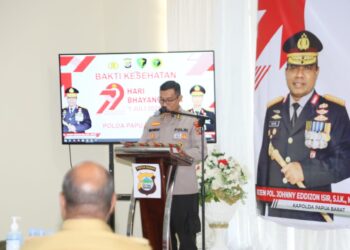 Polda Papua Barat Gelar Bakti Kesehatan Sambut HUT Bhayangkara ke-79