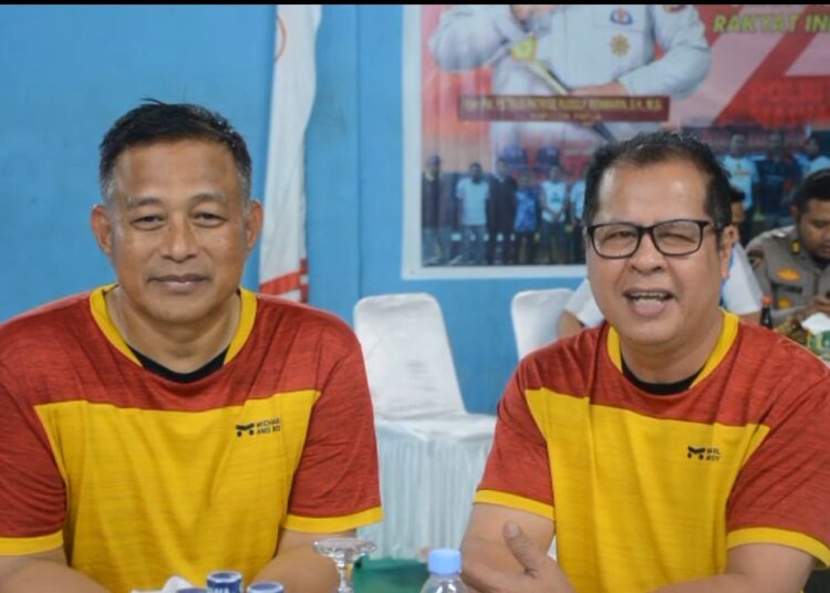 Dalam Rangka Memeriahkan HUT Bhayangkara Yang Ke-79, Ketua PBSI Kota Jayapura Beri Apresiasi