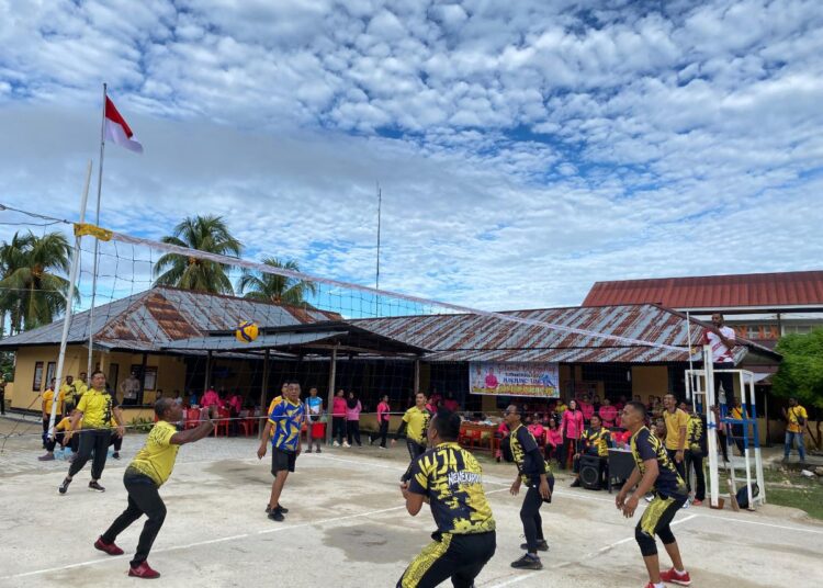 Kapolres Kaimana Buka Langsung Turnamen Voli HUT Bhayangkara ke-79