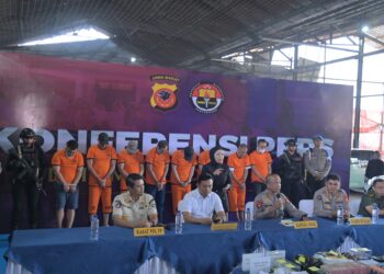 Sebanyak 44 Orang Ditetapkan Tersangka Dalam Peggerebekan Tempat Judi Di Kawasan Kosambi