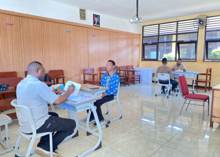 Ciptakan Polri Berkualitas, Bid Propam Polda Papua Gelar Tes PMK Bagi Peserta Calon Tamtama Polri T. A 2025