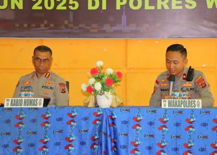 Bid Humas Polda Papua Gelar Peningkatan Kehumasan Polri Tahun 2025 di Polres Waropen