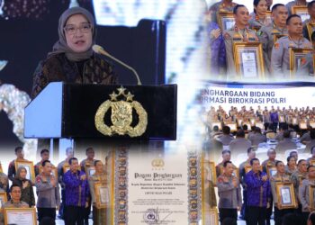 Menteri Rini Sampaikan Apresiasi Divisi Humas Polri Atas Penghargaan Zona Integritas