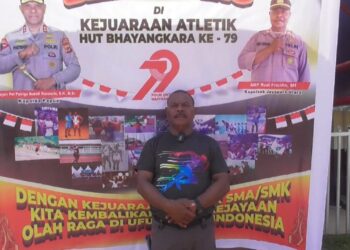 Ketua Panitia Apresiasi Antusiasme Pelajar dalam Kejuaraan Atletik HUT Bhayangkara ke-79