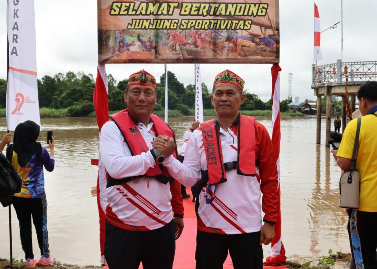 Lomba Besei Kambe di Polda Kalteng, Sarana Lestarikan Budaya Lokal Dimomentum Hari Bhayangkara ke-79