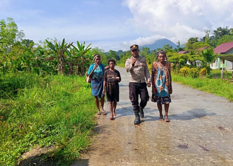 Polsek Muara Tami Sambangi Kampung Mosso, Perkuat Sinergi dan Edukasi Kamtibmas di Perbatasan RI–PNG