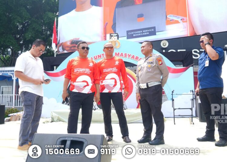Kakorlantas Polri Tinjau Persiapan Car Free Day, Sambut Hari Bhayangkara ke-79