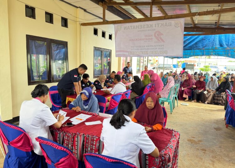 Polres Merauke Gelar Bakti Kesehatan di Polsek Jagebob Dalam Rangka HUT Bhayangkara Ke-79