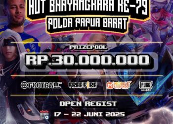 Polda Papua Barat Gelar Tournament E-Sport Peringati Hari Bhayangkara ke-79