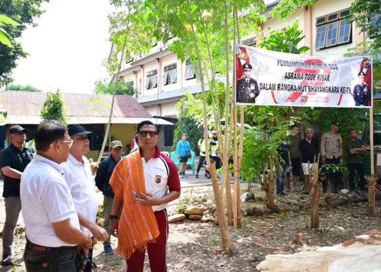 Wujud Kepedulian Polri Dalam Hut Bhayangkara ke-79, Polda NTT Bangun Sumur Bor untuk Warga Asrama Tode Kisar