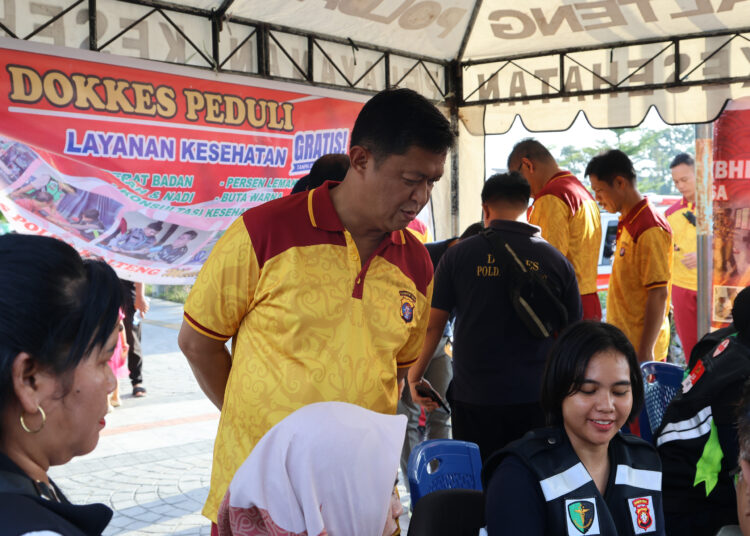 Semarak Hari Bhayangkara ke-79, Polda Kalteng Buka Layanan Kepolisian Gratis di Car Free Day