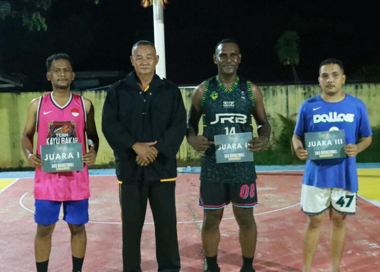 Polres Boven Digoel Gelar Turnamen 3×3 Basketball Sambut Hari Bhayangkara ke-79