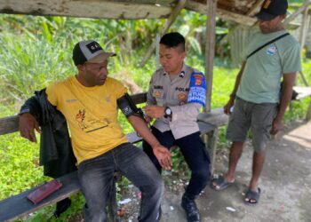 Subsatgas Keladi Sagu Polres Jayapura Laksanakan Pengobatan Gratis di BTN Pemda dan Pertigaan Genyem