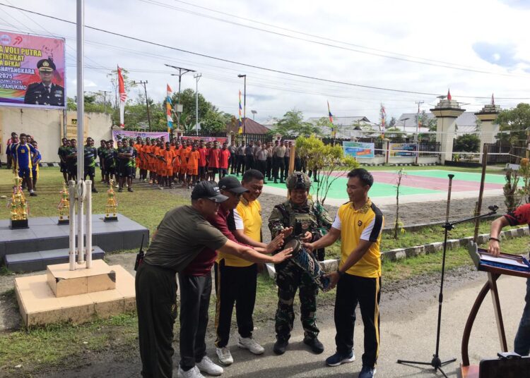 Polres Yahukimo Gelar Turnamen Bola Voli Antar Pelajar dalam Rangka Hari Bhayangkara ke-79