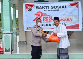 Polsek Bonggo Hadirkan Kepedulian Lewat Bakti Sosial di Rumah Ibadah