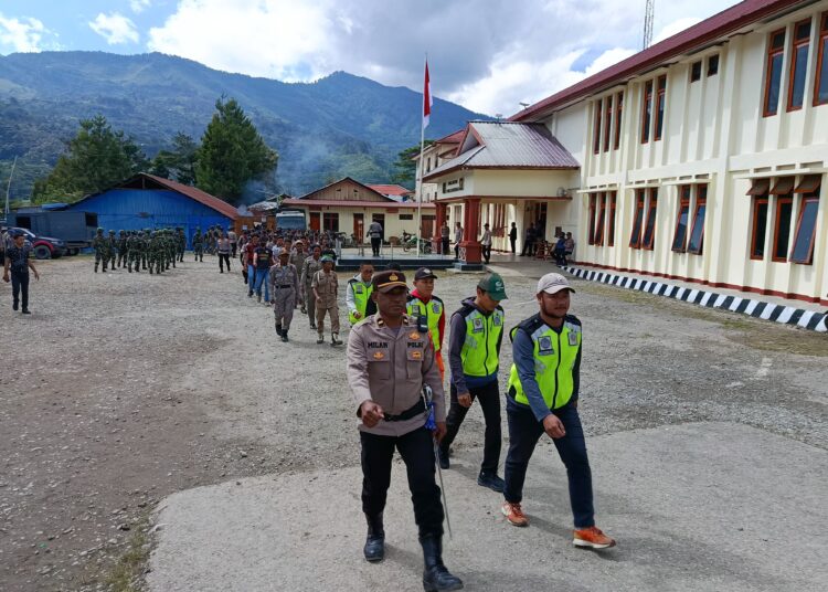 Tingkatkan Kesiapan, Polres Tolikara Gelar Gladi Bersih Menjelang Hari Bhayangkara ke-79