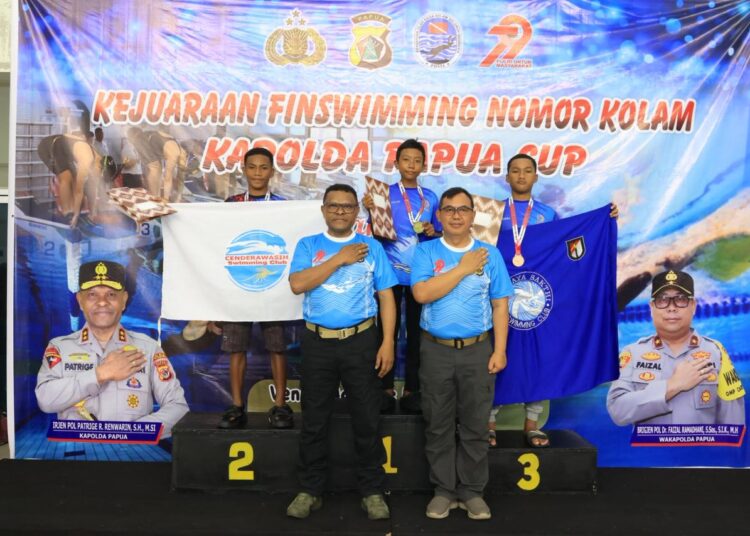 Kapolda Papua Resmi Tutup Kejuaraan Finnswimming Kapolda Papua Cup 2025, Cetak Bibit Unggul Atlet Papua