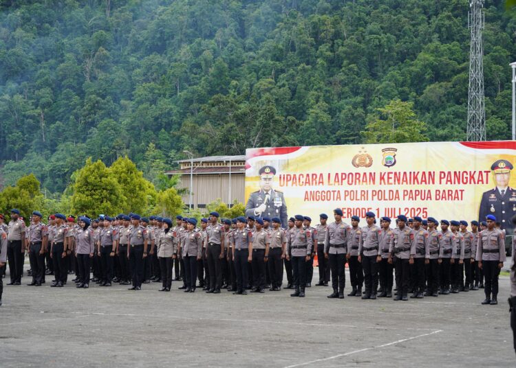 Sebanyak 263 Personil Mendapatkan Kenaikan Pangkat Priode 1 Juli 2025