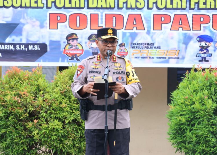 Upacara Kenaikan Pangkat 794 Personel dan PNS Polri Polda Papua, Kapolda Tekankan Tanggung Jawab dan Profesionalisme
