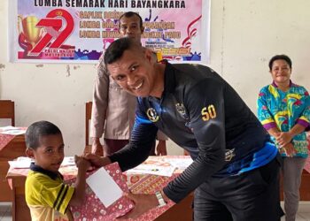 Semarak Hari Bhayangkara ke-79, Polsek Masirei Gelar Lomba Seru untuk Anak-anak dan Masyarakat