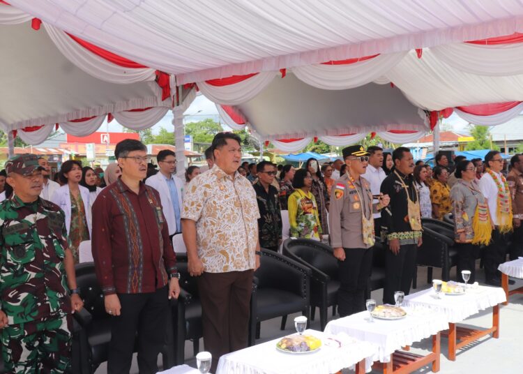 Menkes RI Letakkan Batu Pertama RSUD Kwaingga, Polres Keerom Kerahkan Pengamanan Maksimal