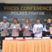 Press Conference Pengungkapan Kasus Tindak Pidana Narkotika Oleh Satresnarkoba Polres Fakfak
