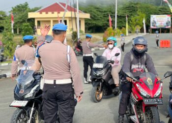 Bid Propam Polda Papua Gelar Ops Gaktibplin, Belasan Anggota dan ASN Terjaring Pelanggaran Disiplin Berkendara