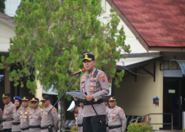 Kapolres Merauke Pimpin Sertijab dan Pengukuhan Pejabat Utama Polres Merauke