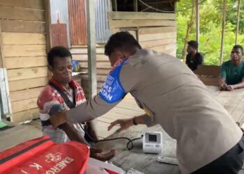 Lakukan Pemeriksaan kesehatan di Logpon Subsatgas Keladisagu temukan banyak Penyakit Malaria