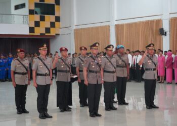 Kapolda Papua Barat Pimpin Sertijab 4 Pejabat Utama