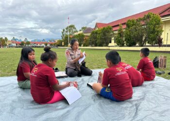 Subsatgas Si-ipar Polres Jayawijaya Gelar Kegiatan Edukatif di Halaman Mako, Wujud Kepedulian Polri Melalui Operasi Rasaka Cartenz 2025