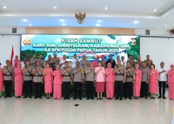 Wujud Penyegaran Organisasi, Polda Papua Gelar Pisah Sambut Pejabat Utama