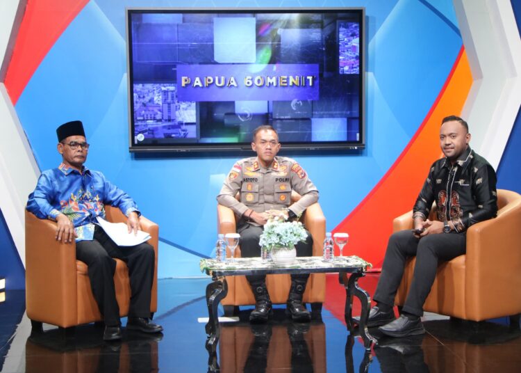 Dialog Papua 60 Menit Bahas “Wujudkan Kedamaian di Negeri Tapal Batas” Di Studio 2 TVRI Papua