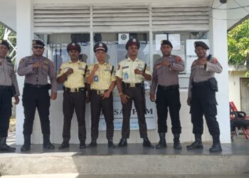 Ditpamobvit Polda Papua Gelar Patroli Keamanan di Obvitnas PLN Wilayah Papua dan Papua Barat