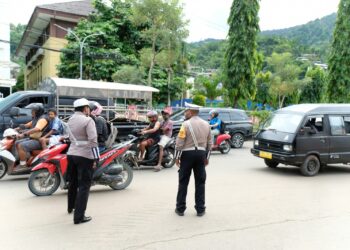 Hari Keempat Operasi Patuh Cartenz 2025, Polda Papua Tilang 48 Pengendara di Tengah Padatnya Arus Kendaraan