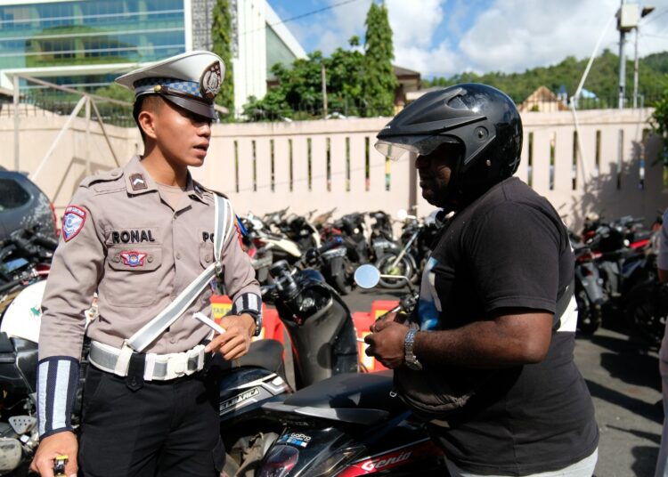 Polda Papua Tindak 51 Pelanggar Lalu Lintas dalam Razia Operasi Patuh Hari ke-5