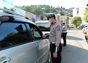 Hari Keenam Operasi Patuh Cartenz 2025, 30 Kendaraan Ditilang di Jayapura