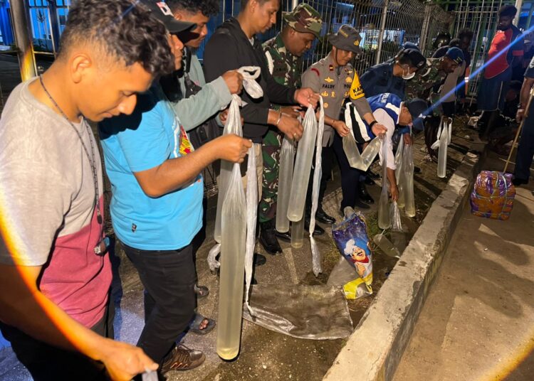 Polsek KPL Merauke Amankan 80 Liter Miras Jenis Sopi dengan Modus Baru di KM Tatamalau