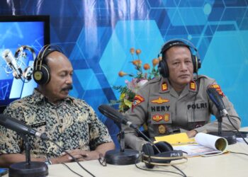 Polres Jayapura Tegaskan Kesiapan Pengamanan PSU dan Netralitas Polri dalam Dialog Interaktif “Polisi Menyapa” RRI Jayapura