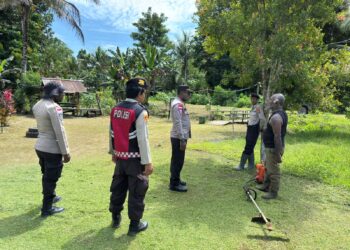 Polsek Tor Atas Laksanakan Patroli Dialogis dan Sambang Peserta Hari Doa Sedunia (HDS) di Kampung Seser