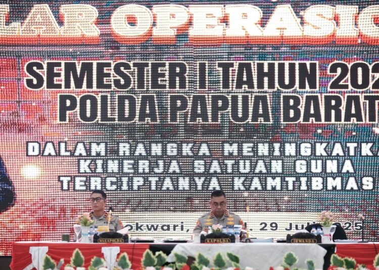 Gelar Operasional Polda Papua Barat Kapolda Apresiasi Strategi Penanganan Kasus Dan Program Ketahanan Pangan