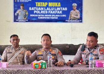 Kasat Lantas Fakfak Ajak Driver Ojek Jadi Pelopor Keselamatan: “Bapak-Bapak adalah Sahabat Kami di Jalan