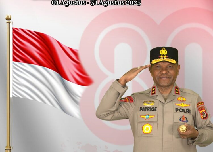 Kapolda Papua Imbau Masyarakat Kibarkan Merah Putih Sepanjang Agustus Sambut HUT ke-80 Kemerdekaan RI