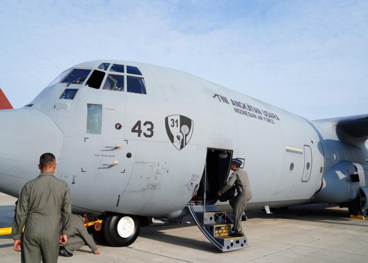 Perkuat Misi Bantuan Kemanusiaan Gaza, 1 Pesawat Hercules A-1343 Diberangkatkan