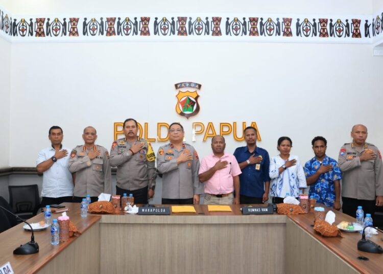 Polda Papua dan Komnas HAM RI Wilayah Papua Jalin Koordinasi Jelang PSU 2025